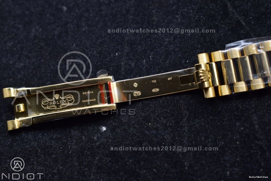 YG Diamond President on 904L Green vr3255 692 Faded V5 Edition (Gain Bracelet DayDate Square with QF Dial Weight) Steel 36 SunProtective Best 1221